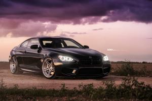 BMW M6 Coupe Mineral Black on ADV.1 Wheels (ADV05R M.V2 CS) 2016 года